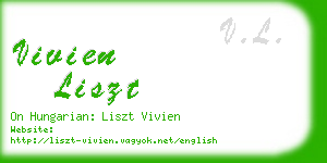 vivien liszt business card